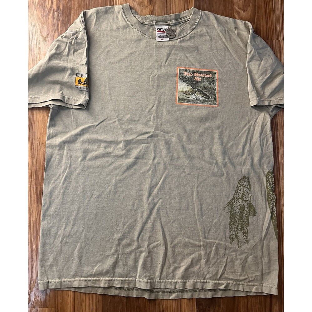 Rare Bell’s Two Hearted Ale T-Shirt Anvil Large Cotton Beer Brewery Michigan